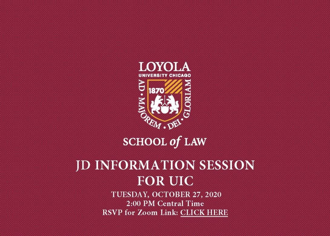 Invite to JD Information Session for UIC students