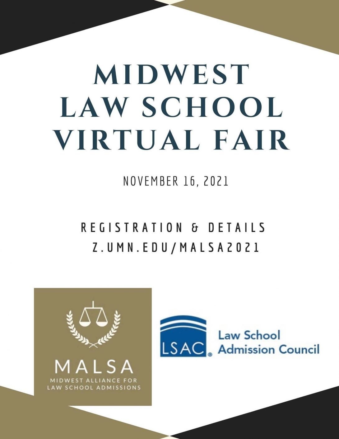 Midwest Law School fair flyer