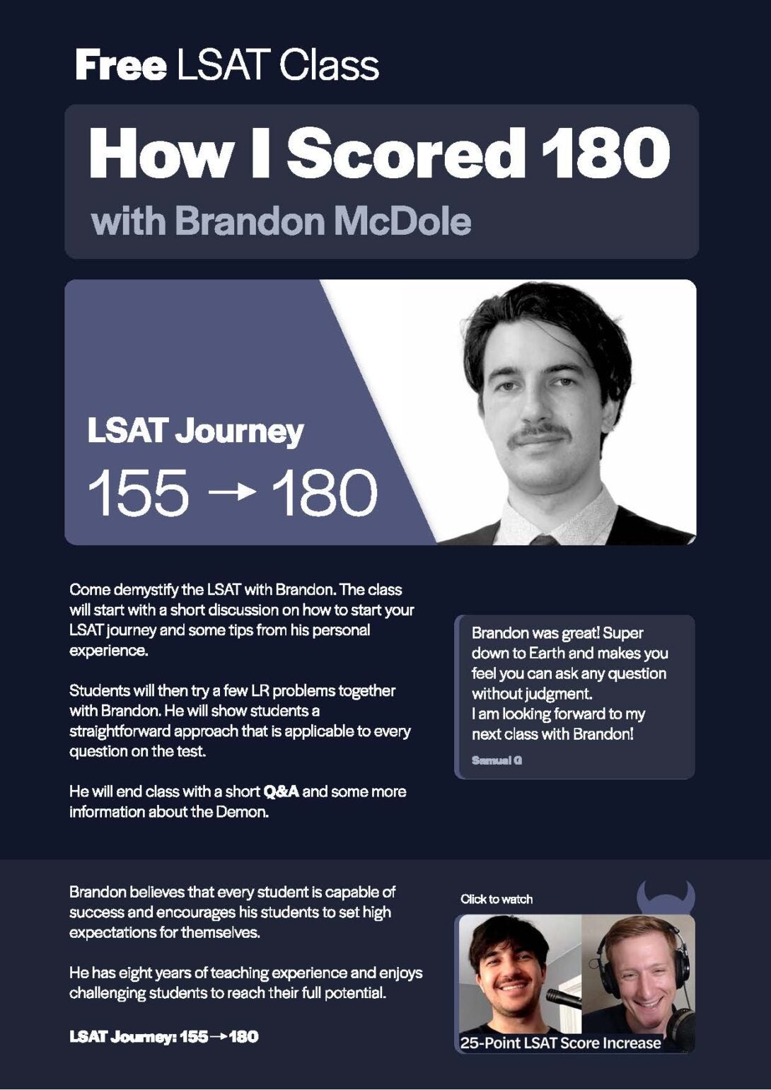 LSAT Demon flyer